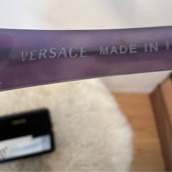 VERSACE Lavender metal Frames w/Plastic Arms. Medusa Logo at temples - Picture 5 of 6